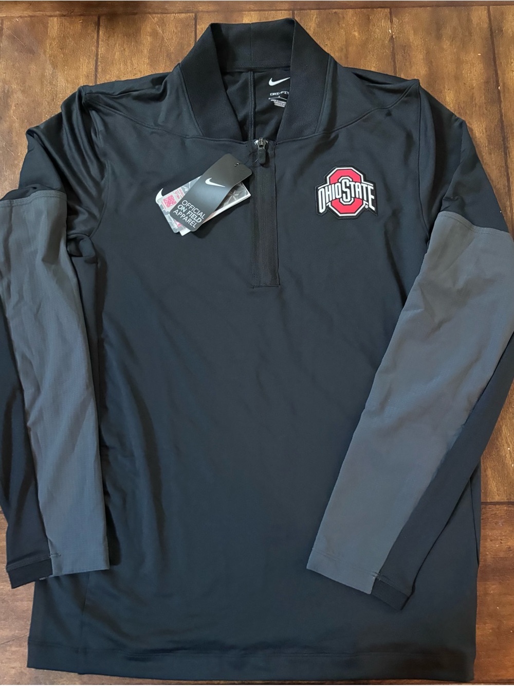Ohio State Buckeyes Nike On The Field 1/4 Zip Dri-fit Pullover Size Large NWT